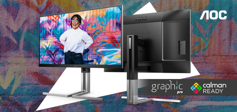 AOC расширяет возможности творчества благодаря новой серии мониторов Graphic Pro U3